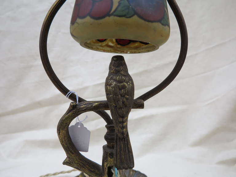 20th Century 1920 Table Lamp with Bird