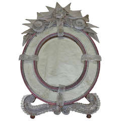 Oval and Bicolor Murano Mirror 9