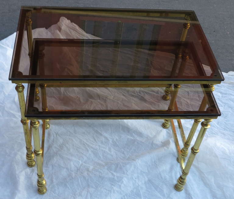 1970 gold metal tables and tinted windows, used condition