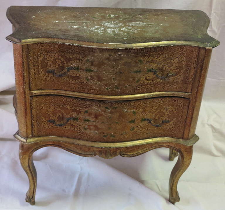 Two Italian Gilt Wood Commodes 4
