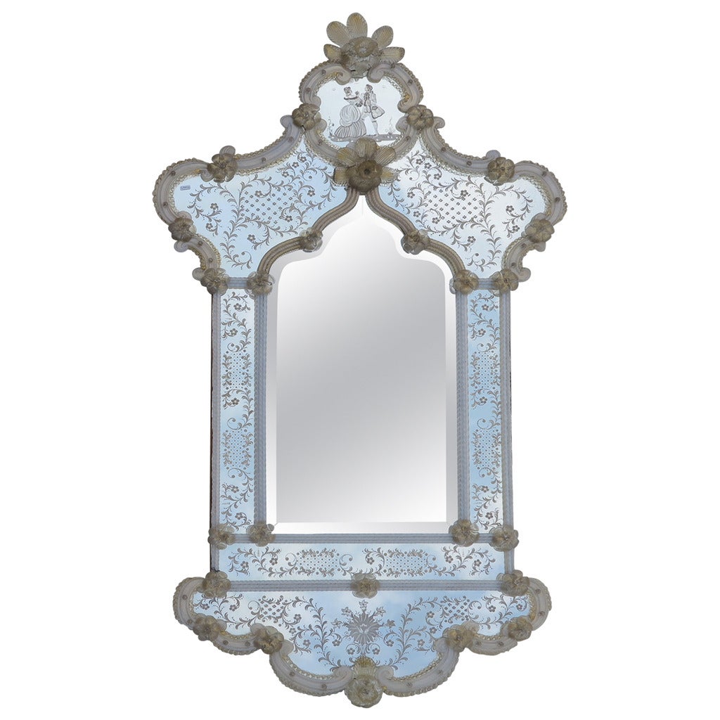 1950 Romantic Mirror Murano, Invitation