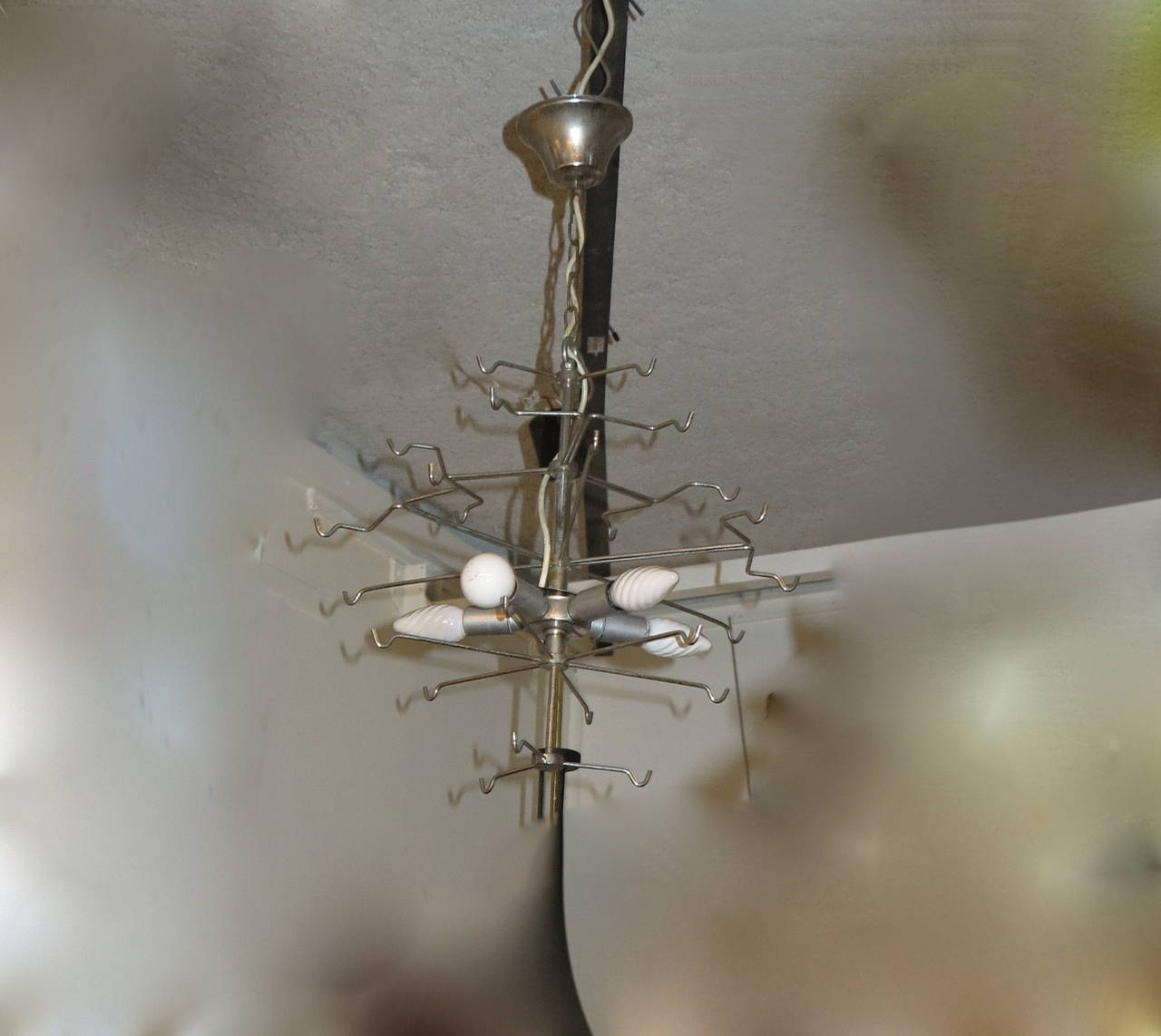1970 Venini Bowl Chandelier in the Style of Vistosi 27 Disks In Good Condition For Sale In Paris, FR