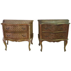 Two Italian Gilt Wood Commodes