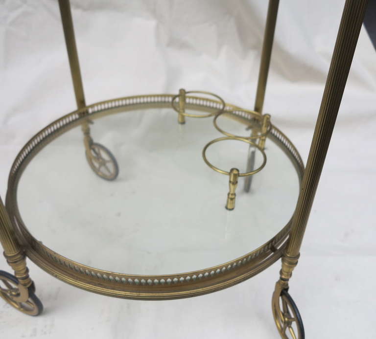 Bronze 1970' Pair of Serving Table Two Tray by Maison Bagués