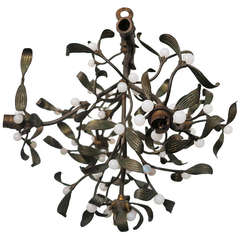 Bronze Mistletoe Chandelier