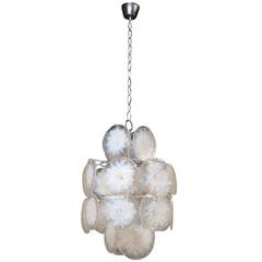 1950-1970 Chandelier Vistosi, 24 Crystals Opalescent 7