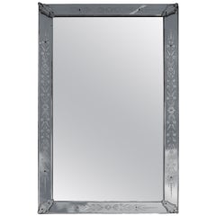 Mirror Venice Rectangle with Cabochons Leaves