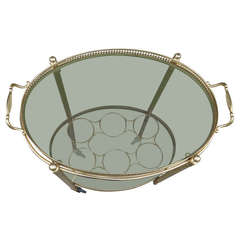 Gilt Iron Rolling Bar by Maison Bagues