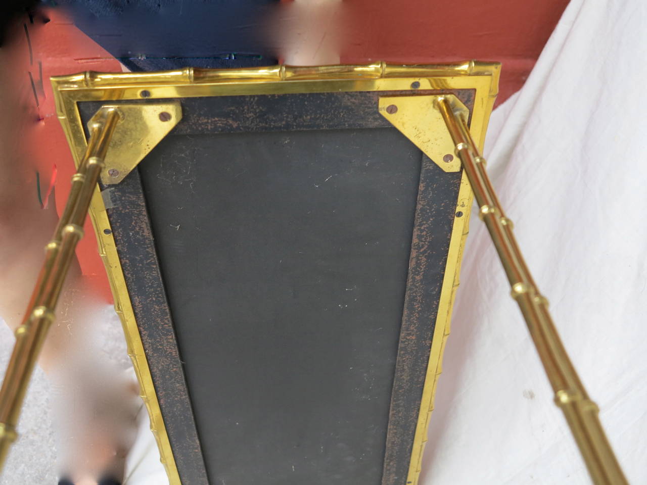 French 1970s Shelf  in Brass Maison Bagués