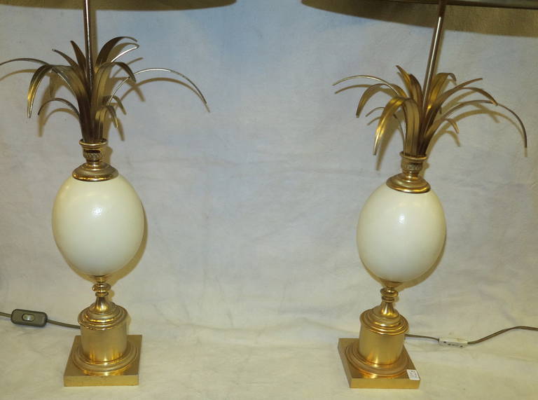 1970' Pair of Table Lamps In The Style Of  Maison Charles In Good Condition In Paris, FR