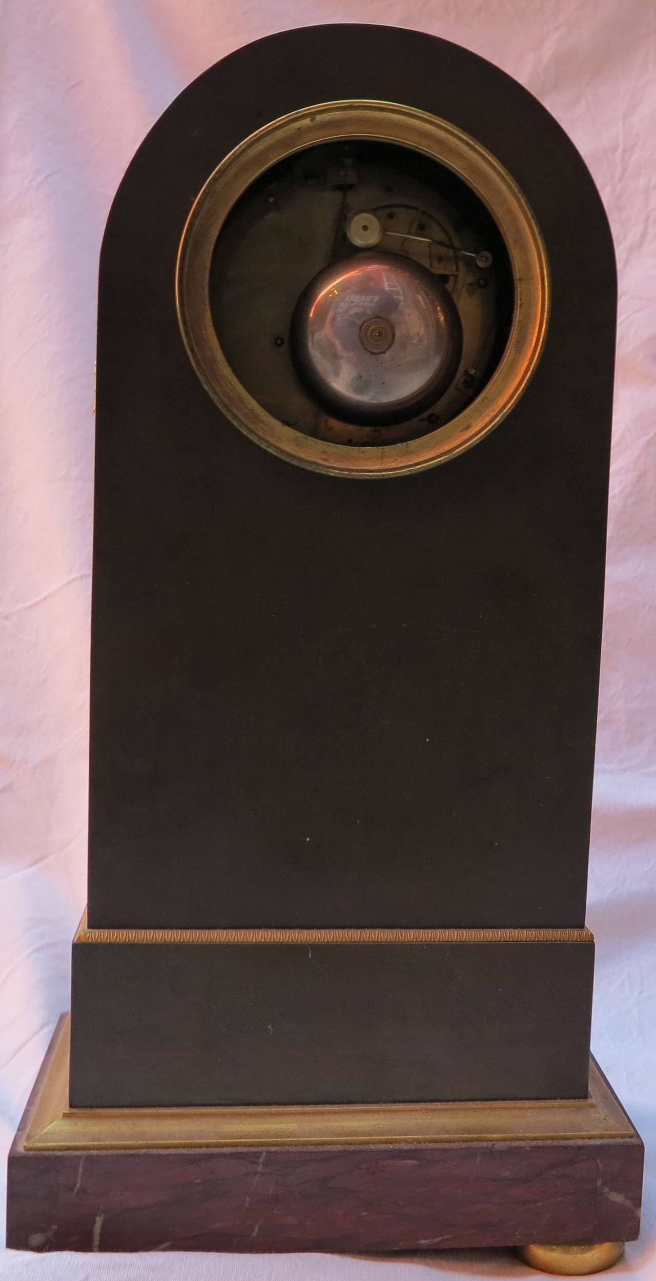 Directoire 1795 Clock Time Period Directory has l Ouroboros in Bronze Two-Colour For Sale