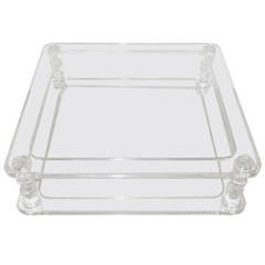 Lucite Romeo Side Table