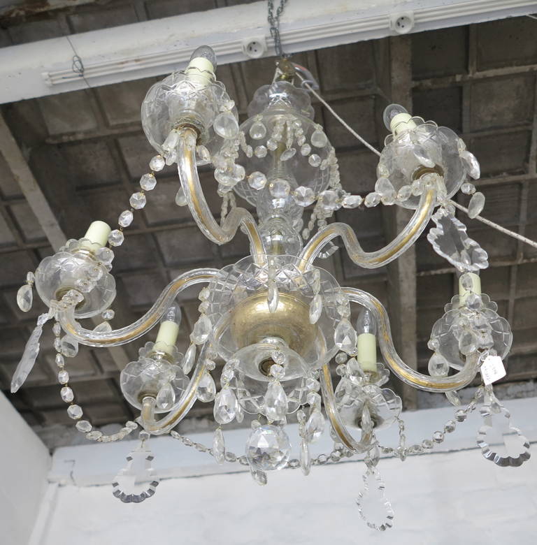 Lustre à six lumières Bon état - En vente à Paris, FR