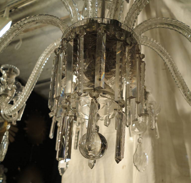 XIXe siècle Lustre en cristal de Bohème des années 1900 en vente