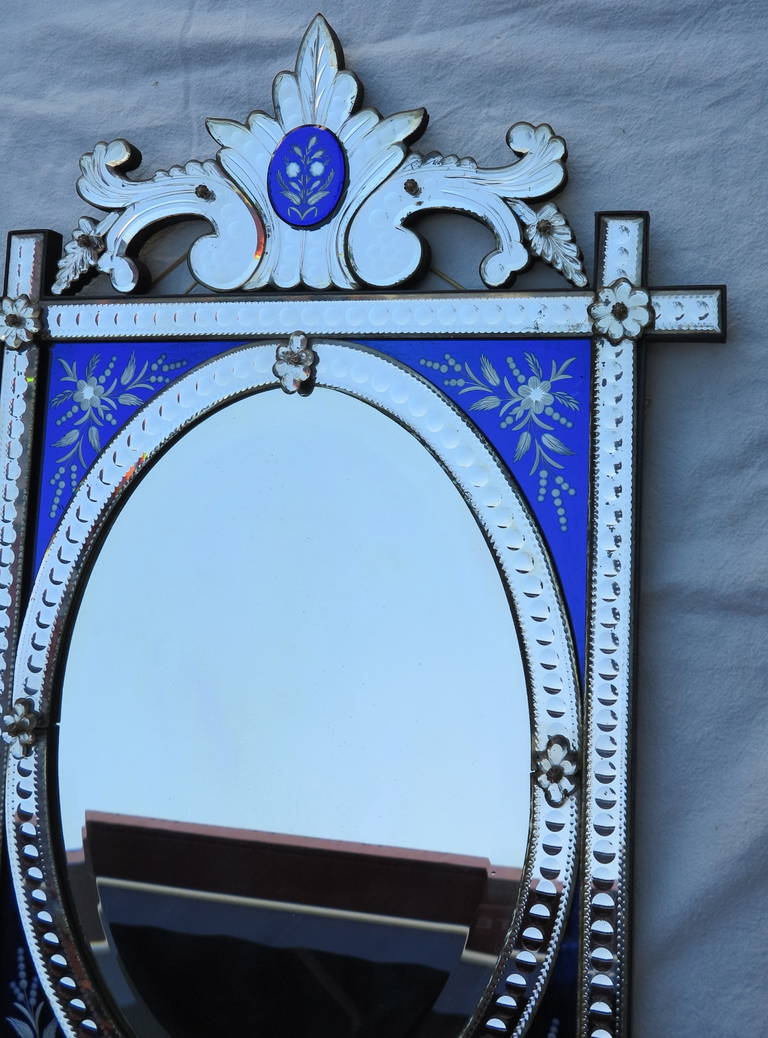 Mirror Napoléon III Ovale, Blue Cartridges 1