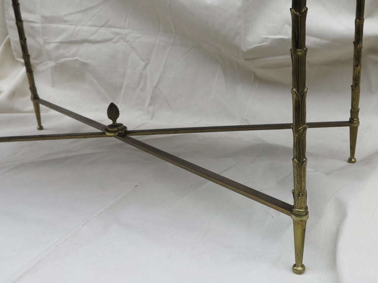 Late 20th Century Bronze Coffee Table Maison Baguès Style