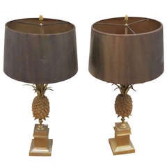 Pair of Pineaple Table Lamp Maison Charles Style Pair of Pineaple Table Lamp Maison Charles Style