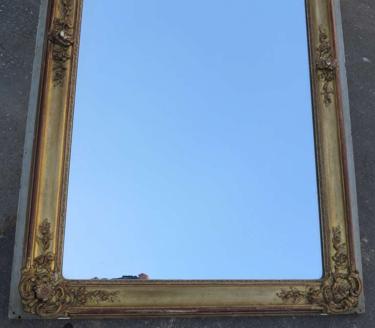 Spiegel aus vergoldetem Mercury-Holz im Zustand „Gut“ in Paris, FR