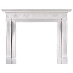 A Regency Style White Marble Chimneypiece 12