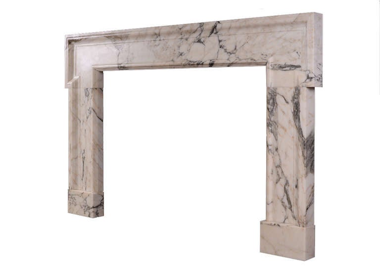 British Large Georgian Style Marble Chimneypiece For Sale