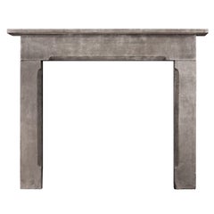 Antique A Large English Fireplace Mantel in Grey York Stone