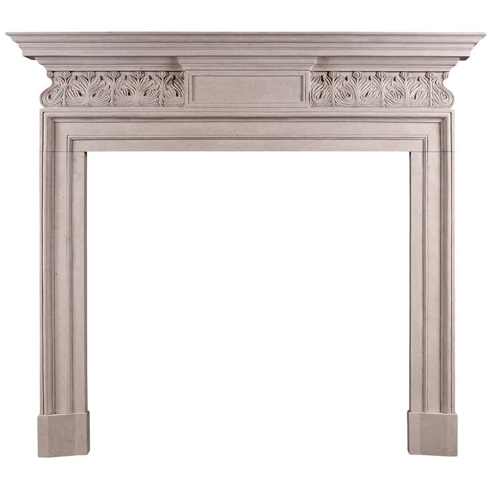 Georgian Style Portland Stone Fireplace Mantel For Sale At 1stDibs Georgian Style Portland Stone Fireplace Mantel For Sale At 1stDibs
