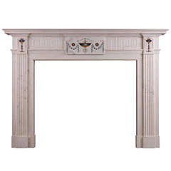 A 19th C. Irish Statuary Marble Fireplace Mantel in the Manner of Pietro Bossi 12