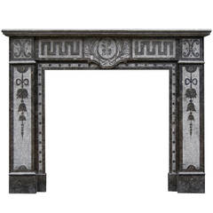 Arts & Crafts Fireplace Mantel in Belgian Fossil Marble 8