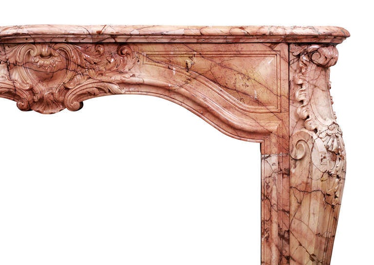 Louis XV French Louis XIV/XV Transitional Chimneypiece For Sale