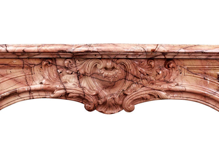 18th Century French Louis XIV/XV Transitional Chimneypiece For Sale