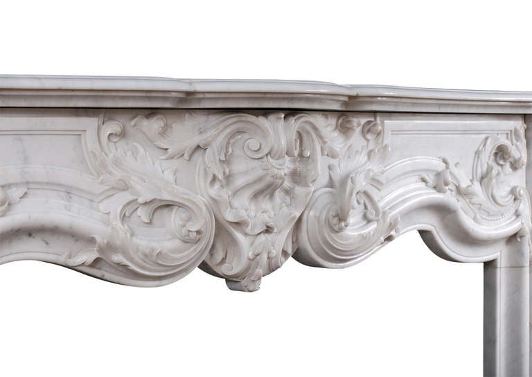 sienna claire french rococo marble fireplace