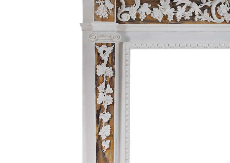 english white marble chimneypiece