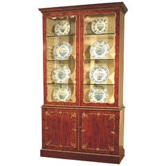 Mid-18th Century Mahogany and Gilt Display Bookcase 1
