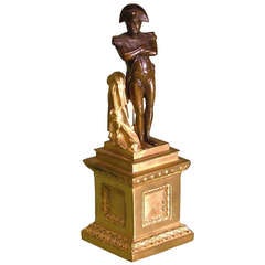 Mid-19th Century Bronze and Ormolu Model of Napoleon 1