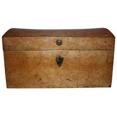Swedish Burr Wood Jewelry Box and Writing