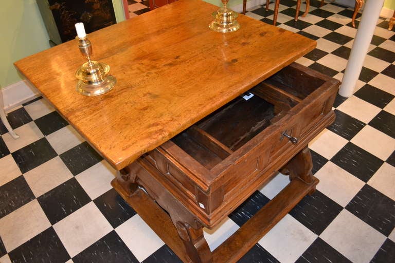 18th Century and Earlier Early 18th Century Danish Folk Kitchen Table