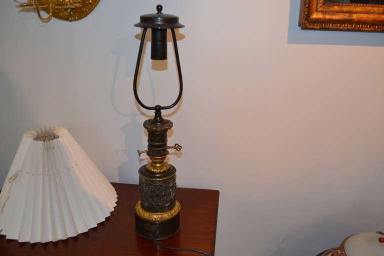 Converted oil lamp from 