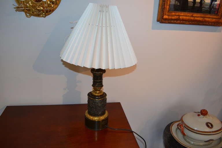 Directoire Late 18th Century French Metal Lamp For Sale
