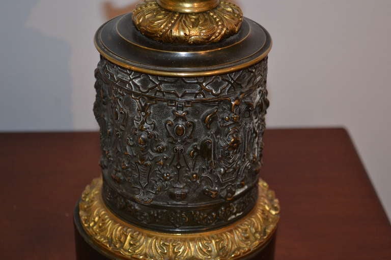 XIXe siècle Lampe française en métal de la fin du XVIIIe siècle en vente