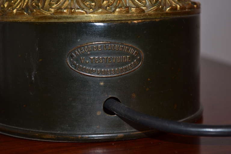 Laiton Lampe française en métal de la fin du XVIIIe siècle en vente
