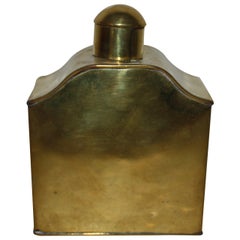 19th Century Victorian Brass Tea Caddy