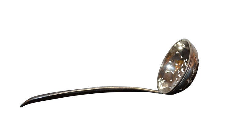 Danish silver dredging spoon from circa 1820.