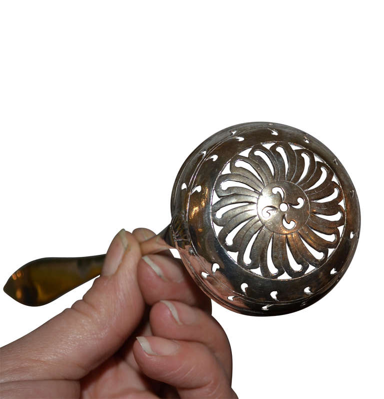 19th Century, Silver Dredging Spoon In Good Condition For Sale In Copenhagen, K