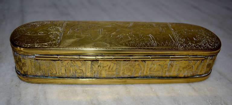 18th Century Dutch Snuff Box with the 12 Apostles In Excellent Condition In Copenhagen, K
