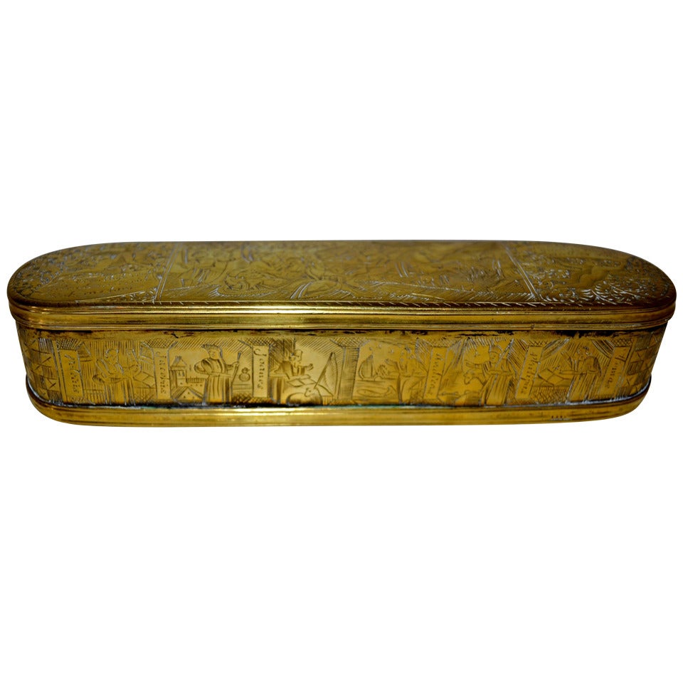 18th Century Dutch Snuff Box with the 12 Apostles