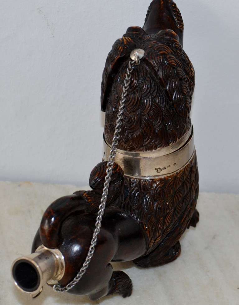 18th Century and Earlier 18th Century Large Swedish Dog Pipe