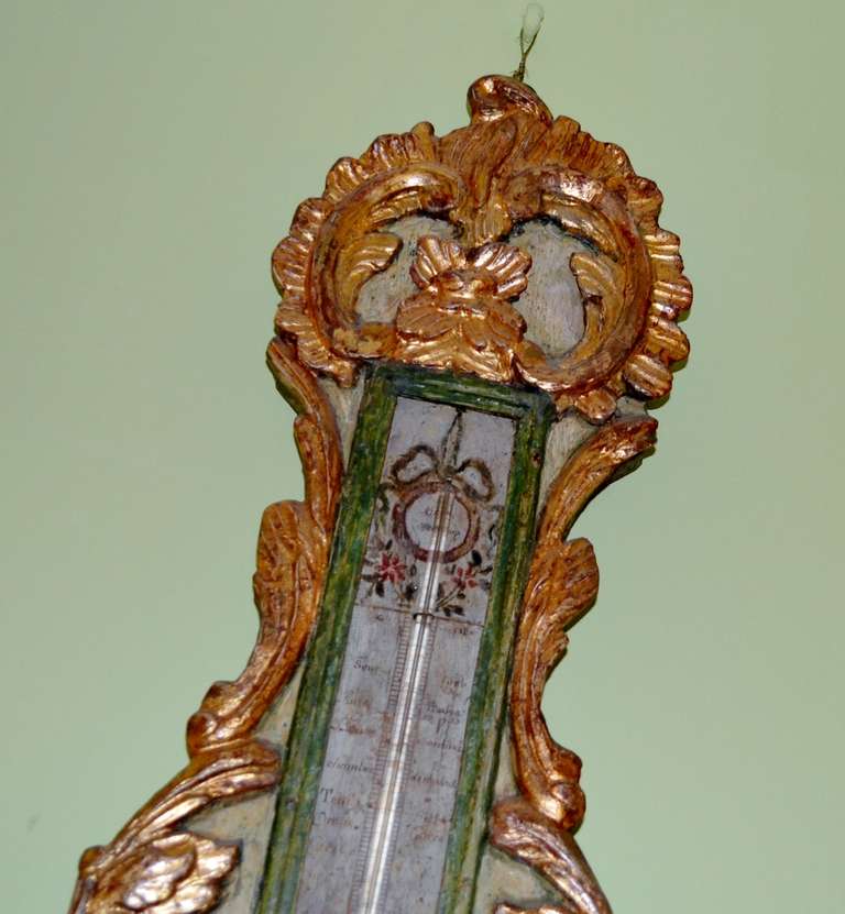 18th Century French Rococo Barometer 4