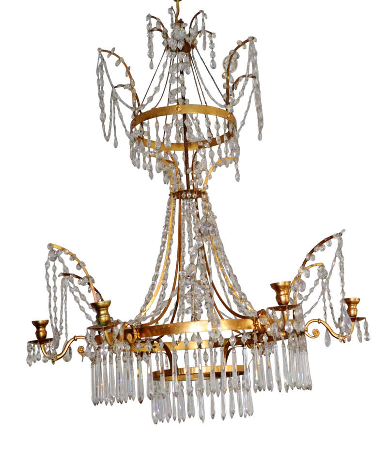 19th Century Empire Chandelier For Sale 5