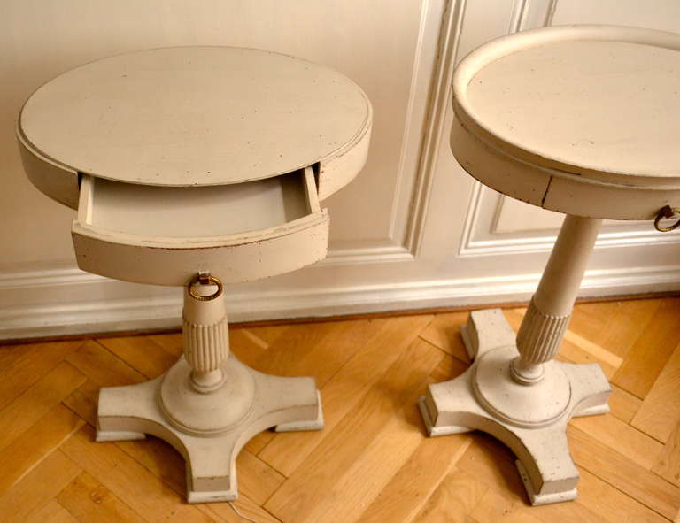 19th Century Pair of Gustavian Bedside Tray Tables 2