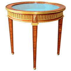 19th Century Empire Vitrine Table